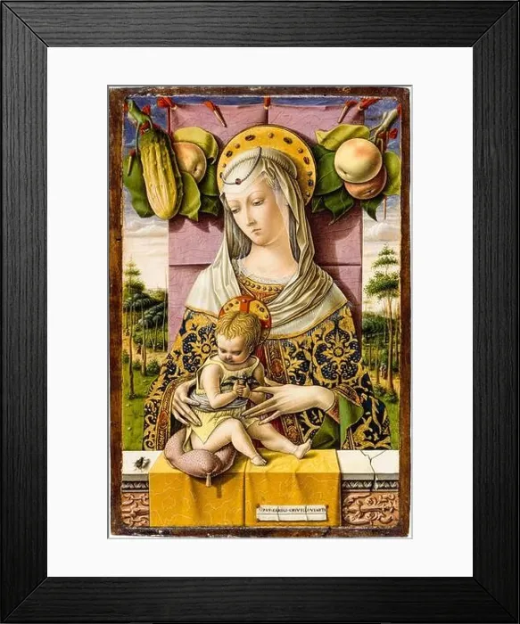 Framed Print : Carlo Crivelli, Madonna and Child, painting, circa 1480 Framed Print : Carlo Crivelli, Madonna and Child, painting, circa 1480