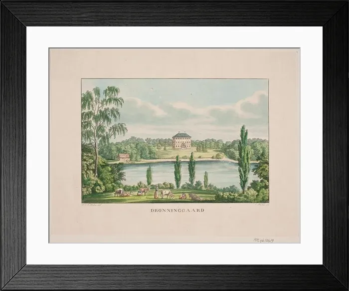 Framed Print : Dronninggård Holm, Jens 1776 - 1859, Holm, H.G.F. 1803 - 1861 Engraving, Print Samlinger til en beskrivende Fortegnelse over danske kobberstik Framed Print : Dronninggård Holm, Jens 1776 - 1859, Holm, H.G.F. 1803 - 1861 Engraving, Print Samlinger til en beskrivende Fortegnelse over danske kobberstik