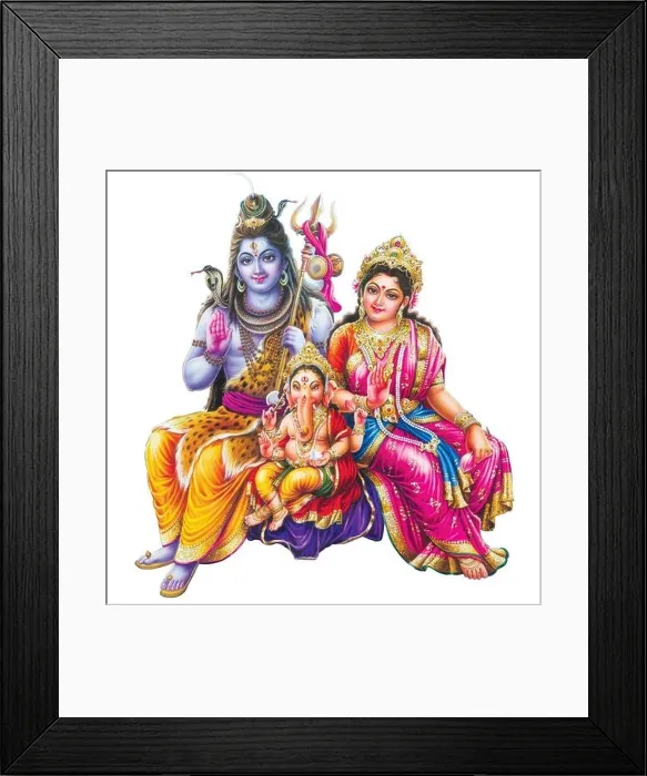 Framed Print : Hindu God Shiva Digital Painting Framed Print : Hindu God Shiva Digital Painting