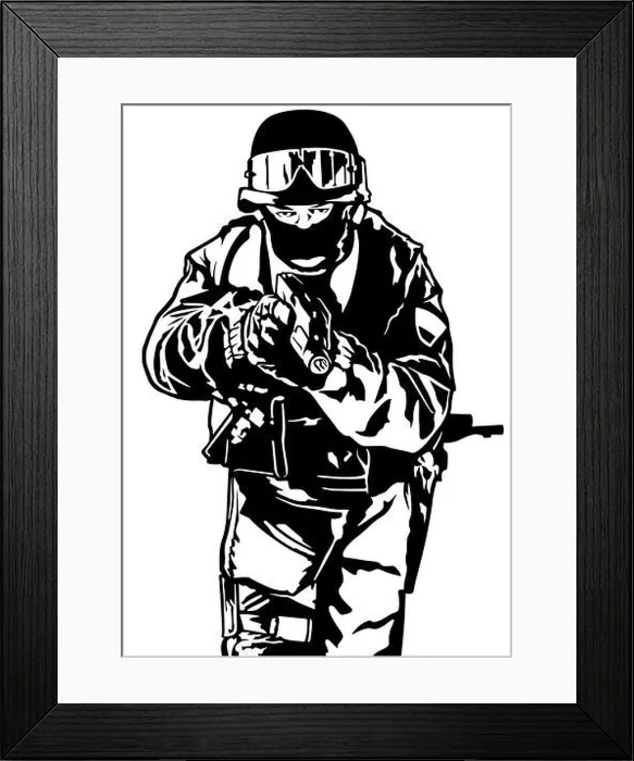 Framed Print : Special Police Forces Framed Print : Special Police Forces