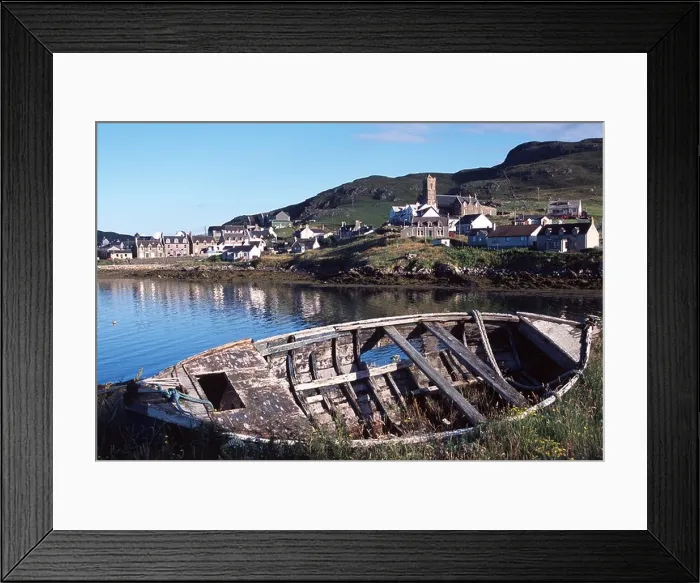 Framed Print : castlebay isle of barra western isles outer hebrides scotland Framed Print : castlebay isle of barra western isles outer hebrides scotland