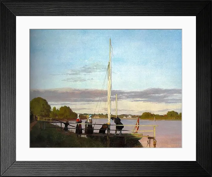 Framed Print : Kobke Christen - View of Osterbro from Dosseringen - Danish School - 19th and Early 20th Century Framed Print : Kobke Christen - View of Osterbro from Dosseringen - Danish School - 19th and Early 20th Century