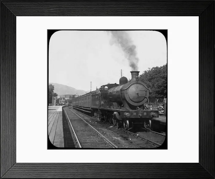 Framed Print : Highland Railway locomotive number 141 Ballindalloch Castle with a passenger train at Pitlochry station, Scotland Framed Print : Highland Railway locomotive number 141 Ballindalloch Castle with a passenger train at Pitlochry station, Scotland