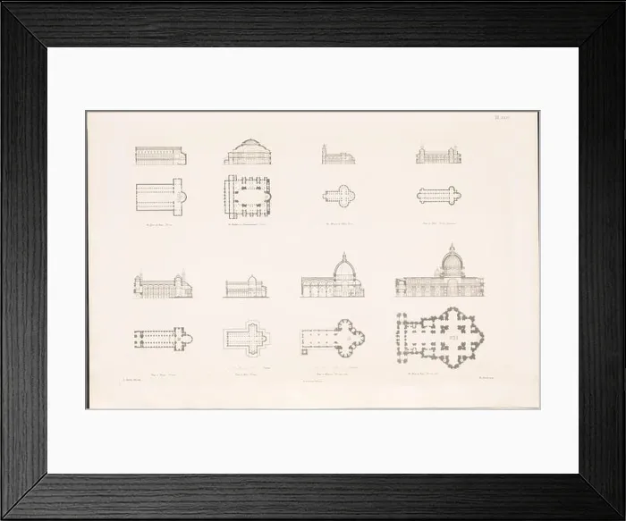Framed Print : Boisseree Sulpiz (1783-1854), view, cracks and individual parts of the cathedral of Cologne (1842-1842) Framed Print : Boisseree Sulpiz (1783-1854), view, cracks and individual parts of the cathedral of Cologne (1842-1842)