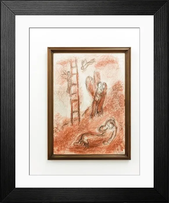 Framed Print : Jacob's Dream; painting by Marc Chagall in the Collection of Contemporary Art, Vatican museum, Rome, Italy Framed Print : Jacob's Dream; painting by Marc Chagall in the Collection of Contemporary Art, Vatican museum, Rome, Italy