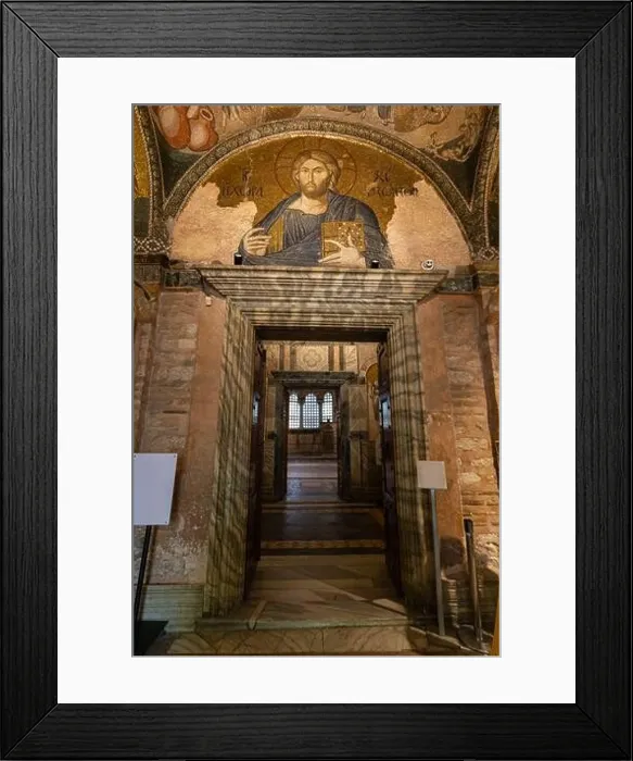 Framed Print : Mosaic of Christ in The Land of the Living in Chora Church, Istanbul, Turkey Framed Print : Mosaic of Christ in The Land of the Living in Chora Church, Istanbul, Turkey