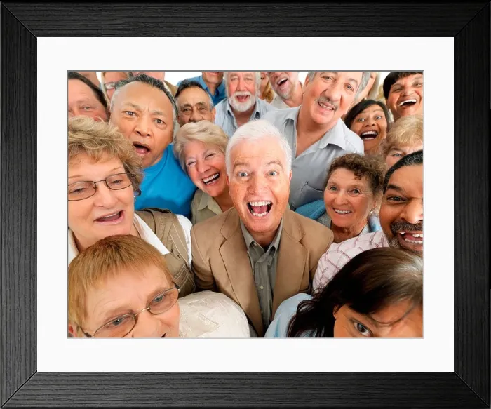 Framed Print : A group of laughing people Framed Print : A group of laughing people