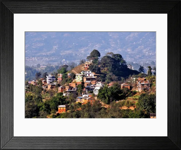Framed Print : village of Kathmandu valley Nepal Framed Print : village of Kathmandu valley Nepal