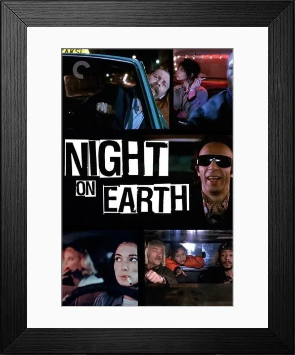 Framed Print : Night on Earth Year : 1991 USA Director : Jim Jarmusch Movie poster Framed Print : Night on Earth Year : 1991 USA Director : Jim Jarmusch Movie poster
