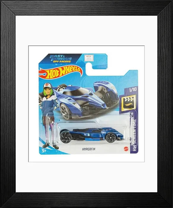 Framed Print : Ukraine, Kyiv - February 08. 2021: Hot wheels toy car Hyperfin close up picture. Hot Wheels is a scale die-cast toy cars by American toy maker Mattel Framed Print : Ukraine, Kyiv - February 08. 2021: Hot wheels toy car Hyperfin close up picture. Hot Wheels is a scale die-cast toy cars by American toy maker Mattel