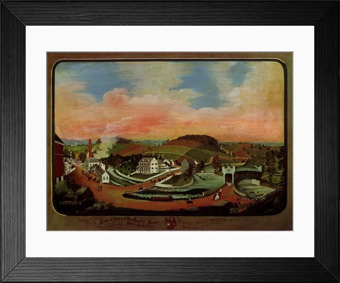 Framed Print : View of Henry Z. Van Reed's Farm Framed Print : View of Henry Z. Van Reed's Farm