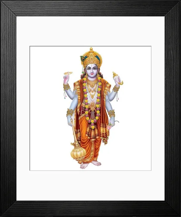 Framed Print : High-Resolution Lord Vishnu art Framed Print : High-Resolution Lord Vishnu art