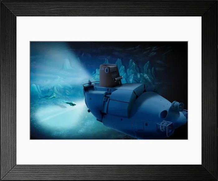 Framed Print : A small submersible that only had three passengers Framed Print : A small submersible that only had three passengers