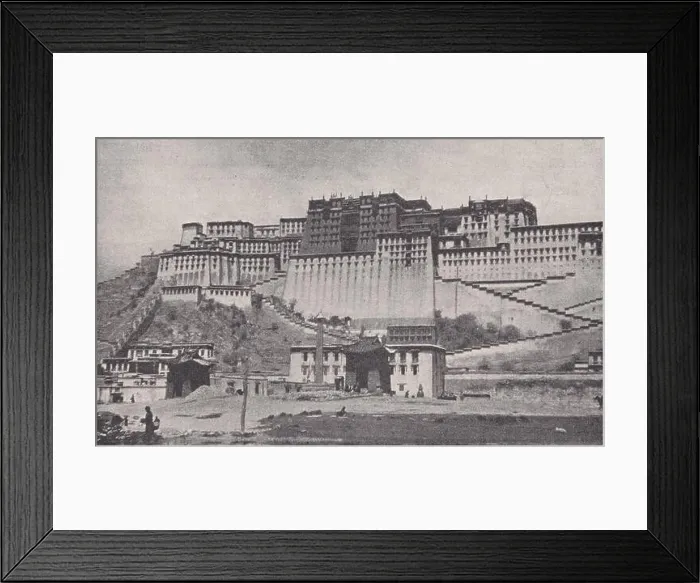 Framed Print : Potala, the palace of the Dalai Lama, or Living God at Lhasa, Tibet 1930s