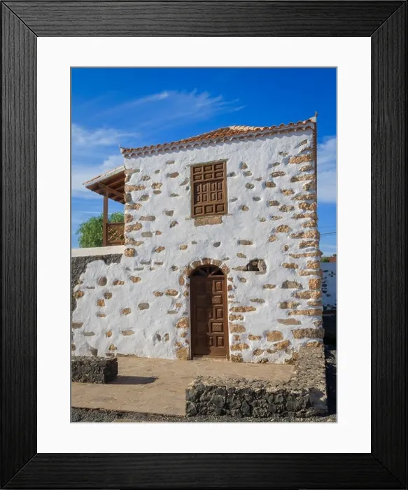 Framed Print : Biblioteca Municipal Antigua Fuerteventura Canary Islands Spain