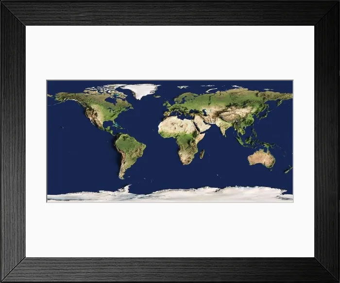 Framed Print : 3d illustration of a highly detailed world map. Elements of this image furnished by NASA Framed Print : 3d illustration of a highly detailed world map. Elements of this image furnished by NASA