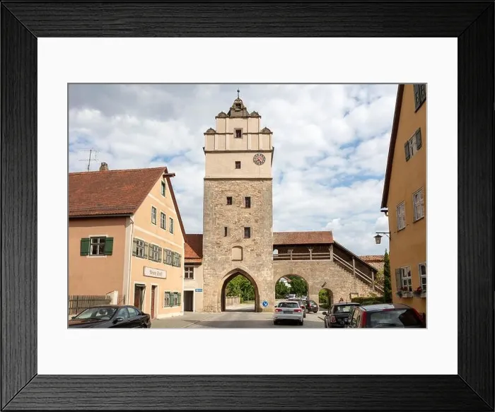 Framed Print : Nördlinger Tor in Dinkelsbühl from the inside, Middle Franconia, Bavaria, Germany