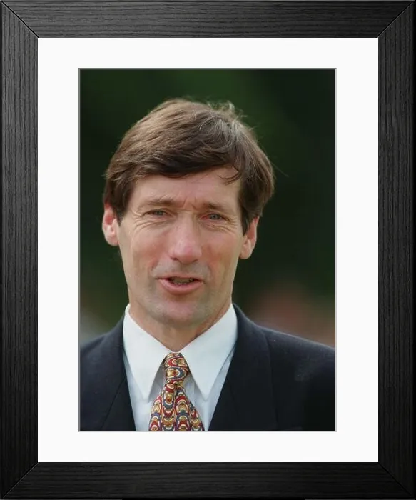 Framed Print : LES MONTAGUE HALL RACE HORSE TRAINER 17 September 1996 Framed Print : LES MONTAGUE HALL RACE HORSE TRAINER 17 September 1996