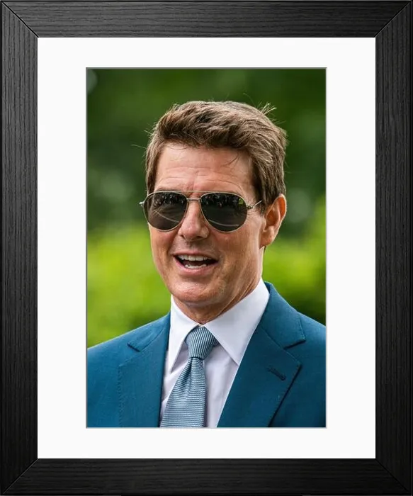 Framed Print : WIMBLEDON LONDON 11 July 2021. American Hollywood actor Tom Cruise arrives at the All England Lawn Tennis Club for the Gentlemen's singles final Framed Print : WIMBLEDON LONDON 11 July 2021. American Hollywood actor Tom Cruise arrives at the All England Lawn Tennis Club for the Gentlemen's singles final