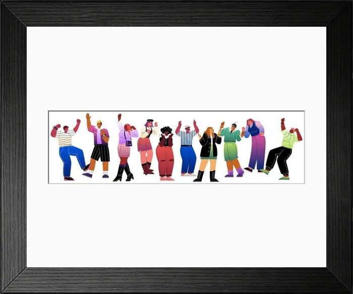 Framed Print : Group of happy people Framed Print : Group of happy people