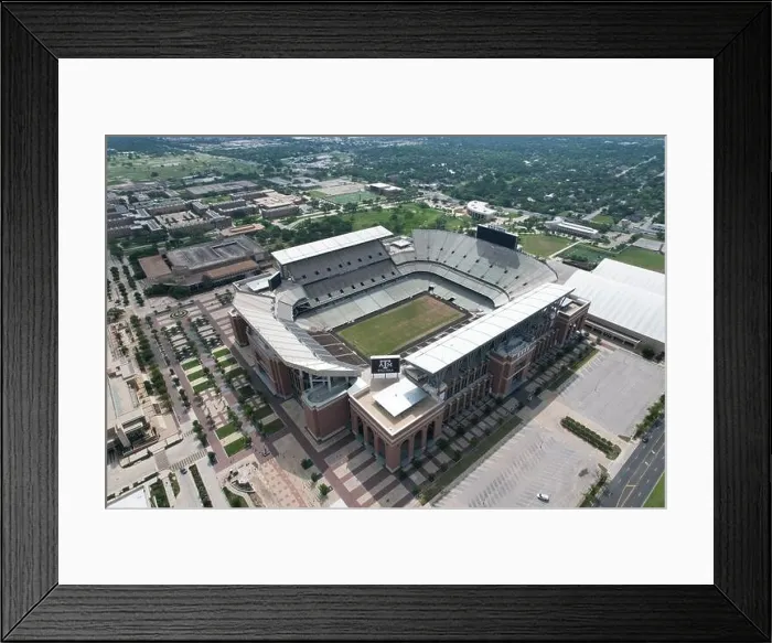 Framed Print : An aerial view of Kyle Field, Sunday, May 30, 2021 in College Station, Tex. The stadium is the home of the Texas A&M Aggies football team. (Kirby Lee Framed Print : An aerial view of Kyle Field, Sunday, May 30, 2021 in College Station, Tex. The stadium is the home of the Texas A&M Aggies football team. (Kirby Lee