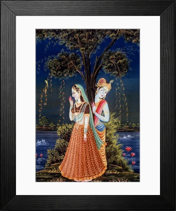 Framed Print : Radha Krishna Paintings Framed Print : Radha Krishna Paintings
