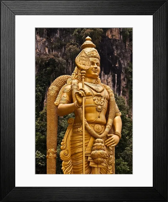 Framed Print : Statue of Lord Murugan, God of War, Batu Caves, Kuala Lumpur, Malaysia Framed Print : Statue of Lord Murugan, God of War, Batu Caves, Kuala Lumpur, Malaysia