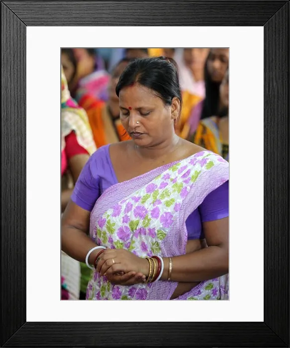 Framed Print : Christian believers during roman catholic Sunday mass in a small Church in Calcutta, India Framed Print : Christian believers during roman catholic Sunday mass in a small Church in Calcutta, India