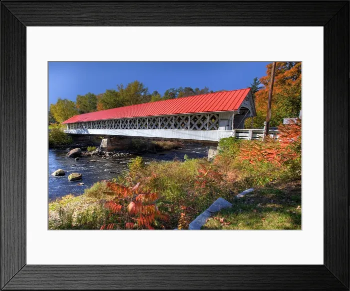 Framed Print : The Ashuelot Covered Bridge in New Hampshire Framed Print : The Ashuelot Covered Bridge in New Hampshire