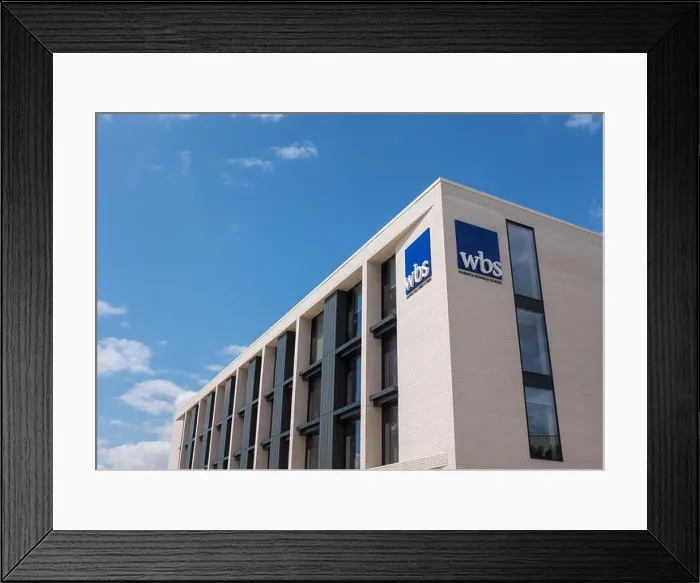 Framed Print : The new Warwick Business School building at Warwick University campus in Coventry Framed Print : The new Warwick Business School building at Warwick University campus in Coventry