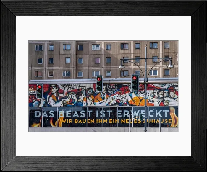 Framed Print : Socialist Realism, Kunst am Pressehaus am Alexanderplatz, Berlin, Germany Framed Print : Socialist Realism, Kunst am Pressehaus am Alexanderplatz, Berlin, Germany