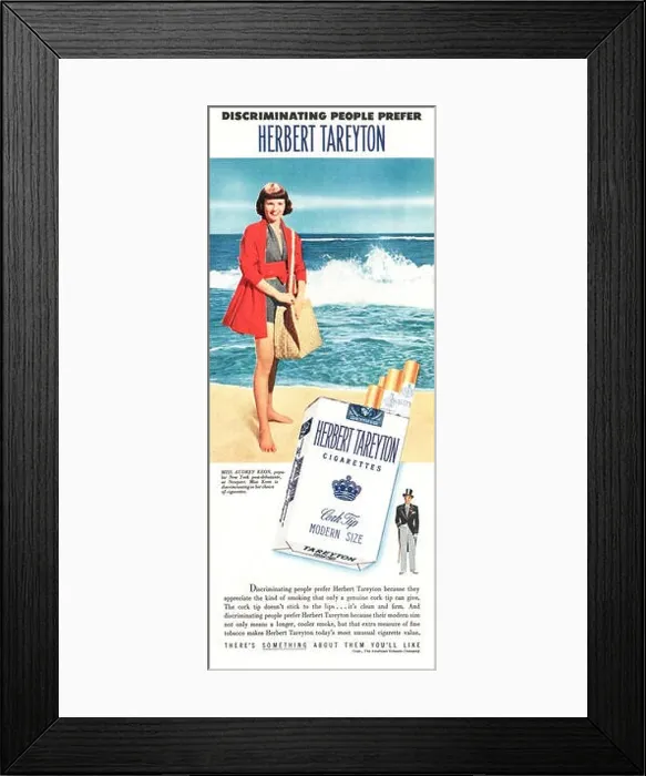 Framed Print : 1949 U.S. Magazine Herbert Tareyton Cigerette Advert Framed Print : 1949 U.S. Magazine Herbert Tareyton Cigerette Advert