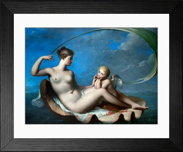 Framed Print : Venus and Eros 1810 Charles Paul Landon 1760-1826 France Framed Print : Venus and Eros 1810 Charles Paul Landon 1760-1826 France