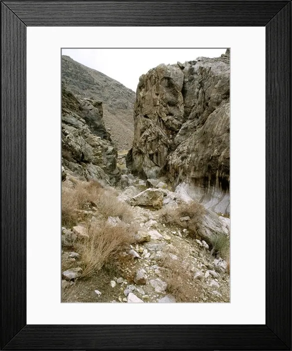 Framed Print : Pakistan Baluchistan Quetta rocky dry river gorge at Hanna Lake Framed Print : Pakistan Baluchistan Quetta rocky dry river gorge at Hanna Lake