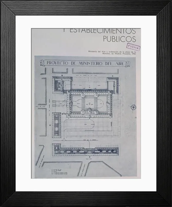 Framed Print : PROYECTO DE MINISTERIO DEL AIRE. Location: COLEGIO DE ARQUITECTOS. MADRID. SPAIN Framed Print : PROYECTO DE MINISTERIO DEL AIRE. Location: COLEGIO DE ARQUITECTOS. MADRID. SPAIN