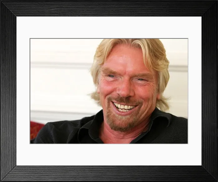 Framed Print : ISTANBUL, TURKEY - NOVEMBER 17: Famous English business magnate Sir Richard Branson on November 17, 2007 in Istanbul, Turkey Framed Print : ISTANBUL, TURKEY - NOVEMBER 17: Famous English business magnate Sir Richard Branson on November 17, 2007 in Istanbul, Turkey