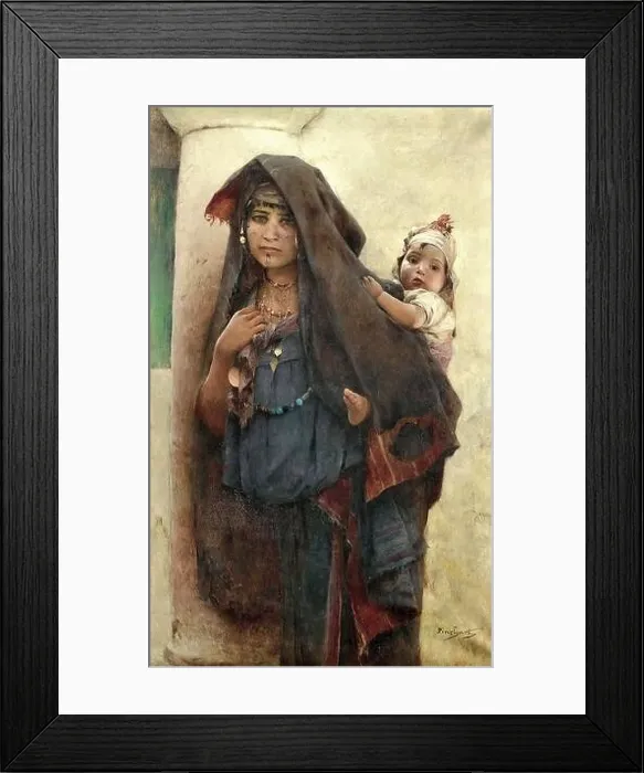Framed Print : Pinchart Auguste Emile - Bédouine a Tunis - French School - 19th and Early 20th Century Framed Print : Pinchart Auguste Emile - Bédouine a Tunis - French School - 19th and Early 20th Century