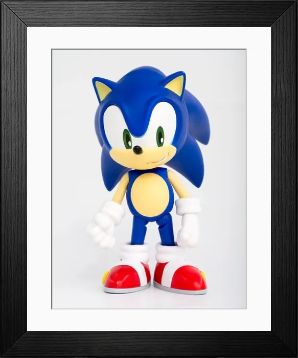 Framed Print : Sonic the Hedgehog Toy, Sega, Japan Framed Print : Sonic the Hedgehog Toy, Sega, Japan