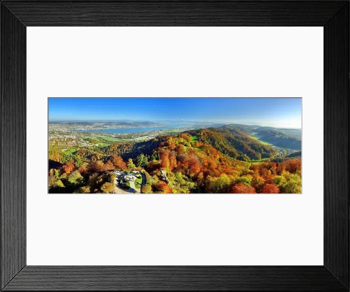 Framed Print : View from the Uto Kulm, also Üetliberg over Zürich with Lake Zurich and Albis chain, at the back Swiss Alps, Canton Zurich Framed Print : View from the Uto Kulm, also Üetliberg over Zürich with Lake Zurich and Albis chain, at the back Swiss Alps, Canton Zurich