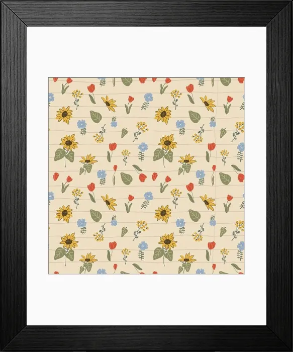 Framed Print : Cottagecore print wallpaper with Delicate Chintz Romantic Meadow Wildflowers and garden flowers on vintage beige old paper sheet. Traditional Retro Framed Print : Cottagecore print wallpaper with Delicate Chintz Romantic Meadow Wildflowers and garden flowers on vintage beige old paper sheet. Traditional Retro