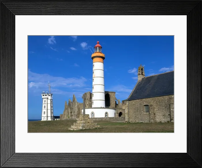 Framed Print : Pointe Saint Mathieu, the lighthouse, the semaphore, the Notre-Dame des Graces chapel and the ruins of the Abbey, Plougonvelin, Bretagne, France Framed Print : Pointe Saint Mathieu, the lighthouse, the semaphore, the Notre-Dame des Graces chapel and the ruins of the Abbey, Plougonvelin, Bretagne, France