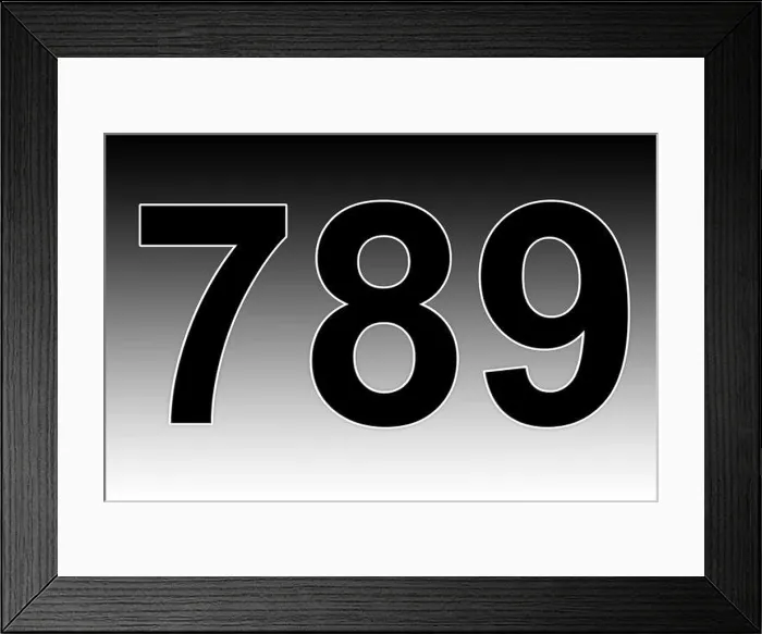 Framed Print : Numbers 7, 8, 9 Framed Print : Numbers 7, 8, 9