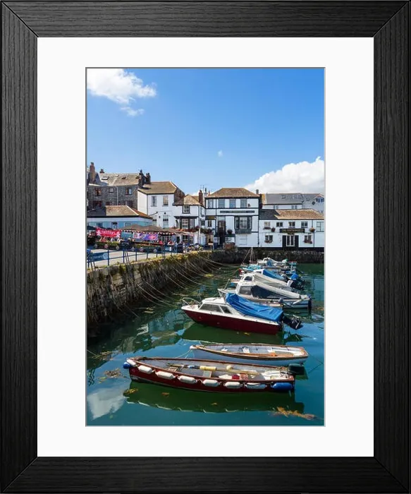 Framed Print : Pubs on the waterfront at Custom House Quay, Falmouth, Cornwall, England, UK Framed Print : Pubs on the waterfront at Custom House Quay, Falmouth, Cornwall, England, UK