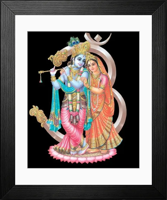 Framed Print : God Radhakrishna, Indian Lord Krishna, Indian Mythological Image of Radhakrishna Framed Print : God Radhakrishna, Indian Lord Krishna, Indian Mythological Image of Radhakrishna