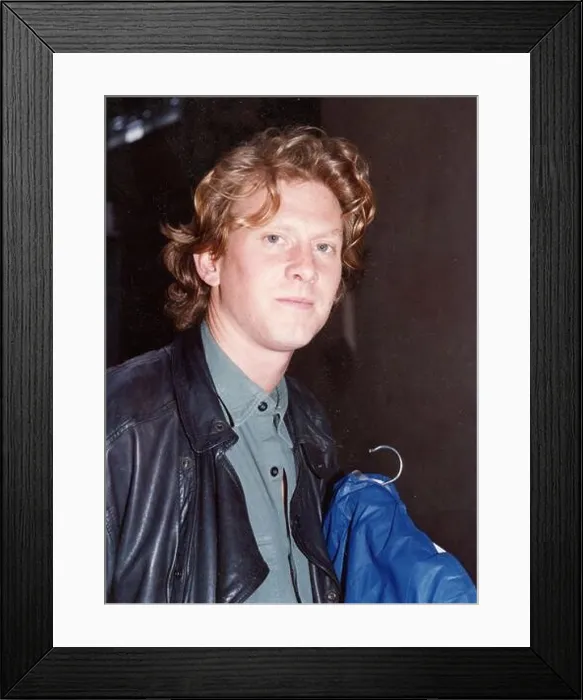 Framed Print : London, UK. James Wilby in the late 1980s. Ref:LMK11-S020124-001. PIP-Landmark Media Framed Print : London, UK. James Wilby in the late 1980s. Ref:LMK11-S020124-001. PIP-Landmark Media