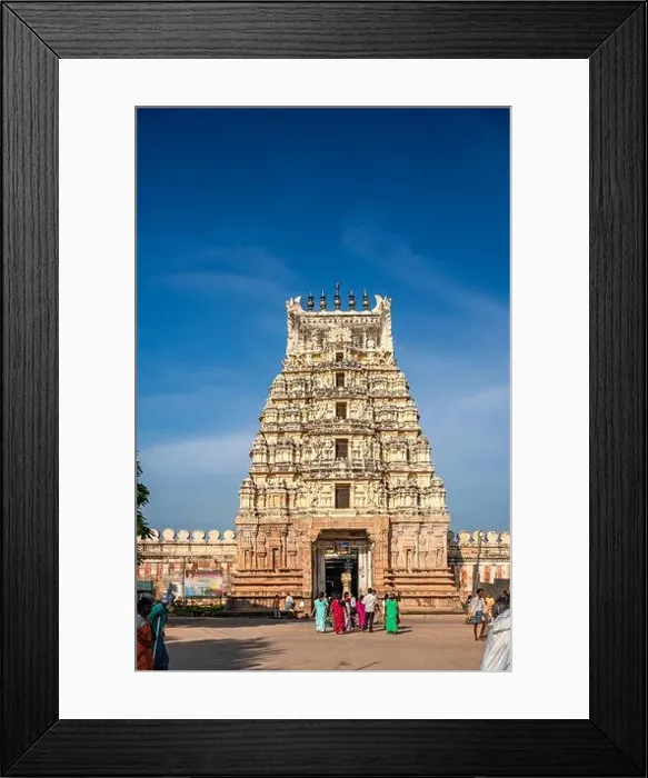 Framed Print : 09 30 2009 Gopuram of Ranganathaswamy Temple in 9th century Vaishnavite shrines Srirangapatna | Near Mysore Karnataka INDIA Asia Framed Print : 09 30 2009 Gopuram of Ranganathaswamy Temple in 9th century Vaishnavite shrines Srirangapatna | Near Mysore Karnataka INDIA Asia