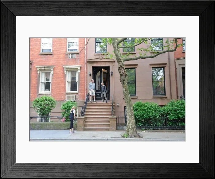 Framed Print : Cobble Hill is a neighborhood in Brooklyn with tree-lined streets and handsome, 19th-century town houses Framed Print : Cobble Hill is a neighborhood in Brooklyn with tree-lined streets and handsome, 19th-century town houses