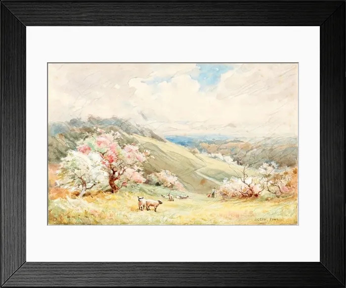 Framed Print : Joseph Rubens Powell, British (active 1835-1871), Spring, watercolor and gouache over graphite on wove paper reimagined Framed Print : Joseph Rubens Powell, British (active 1835-1871), Spring, watercolor and gouache over graphite on wove paper reimagined