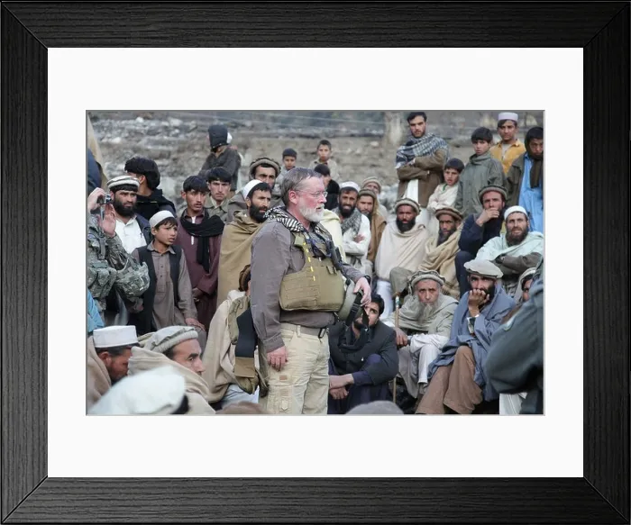 Framed Print : Ted Wittenberger, a US Agency for International Development representative with the Kunar Provincial Reconstruction Team Framed Print : Ted Wittenberger, a US Agency for International Development representative with the Kunar Provincial Reconstruction Team