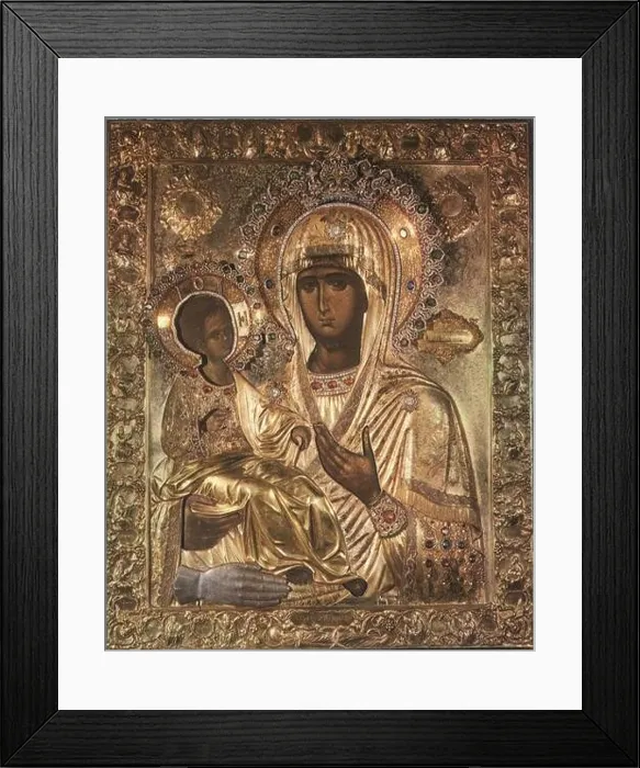 Framed Print : The Theotokos The Three-handed'. Museum: The Hilandar Monastery, Athos. Author: Byzantine icon Framed Print : The Theotokos The Three-handed'. Museum: The Hilandar Monastery, Athos. Author: Byzantine icon
